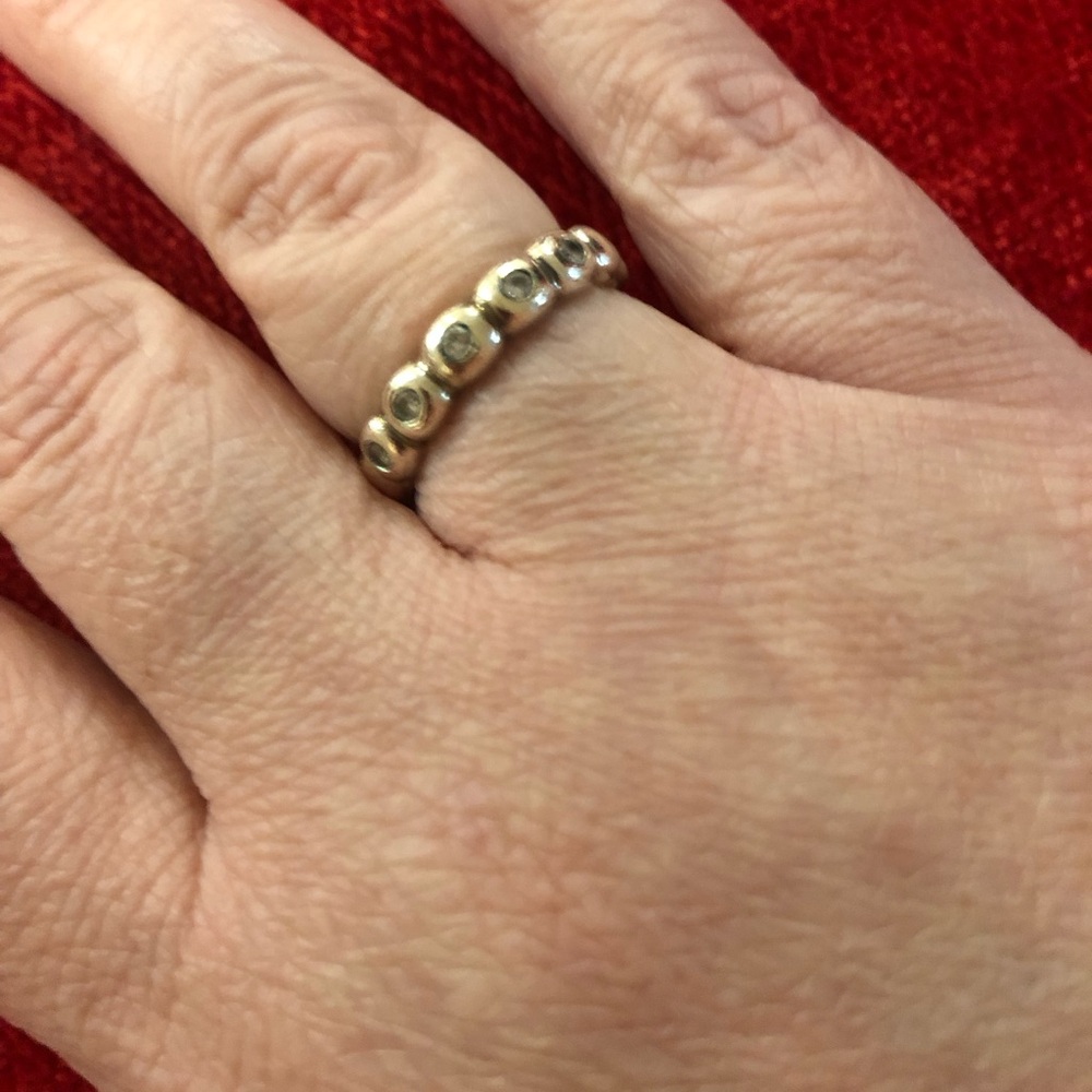 Pandora Ring-  Elegant Sterling Silver and CZ Ring